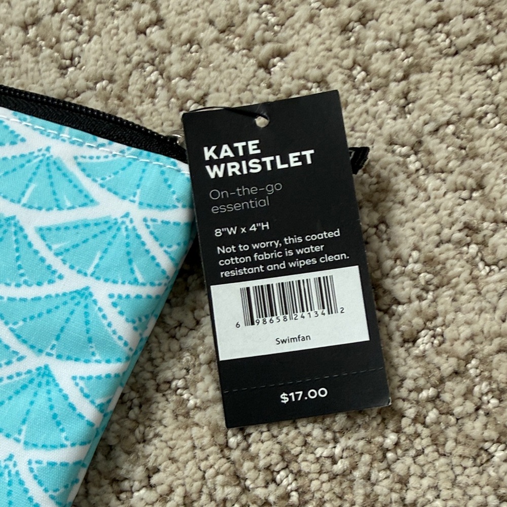 Scout Aqua and White Wristlet NWT - Picture 2 of 6